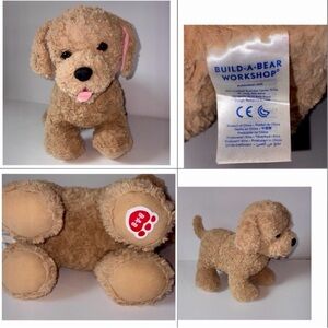 Build-A-Bear Tan Puppy Dog Plush - 16” — Brown Labradoodle - Great Condition